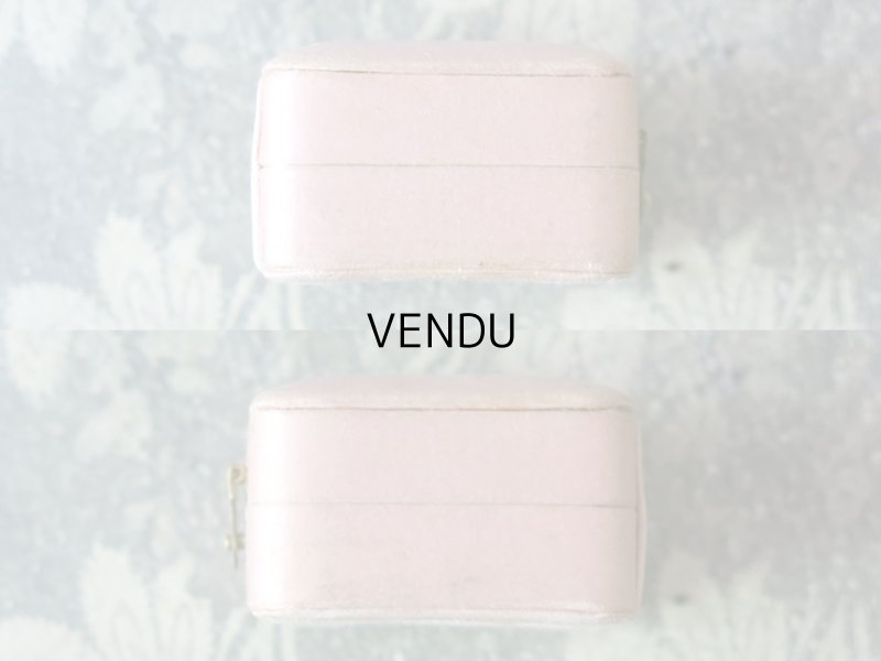 画像5: アンティーク ジュエリーボックス シルクサテン パウダーピンク ゴールドの金具