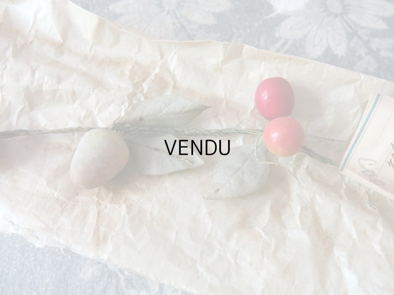 画像5: 1900年代 アンティーク 吹き硝子製 フルーツのガーランド　ブラックベリー＆ラズベリー＆チェリー