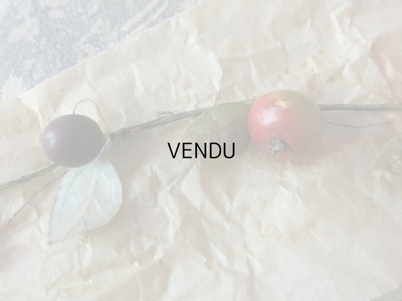 画像3: 1900年代 アンティーク 吹き硝子製 フルーツのガーランド　ブラックベリー＆ラズベリー＆チェリー