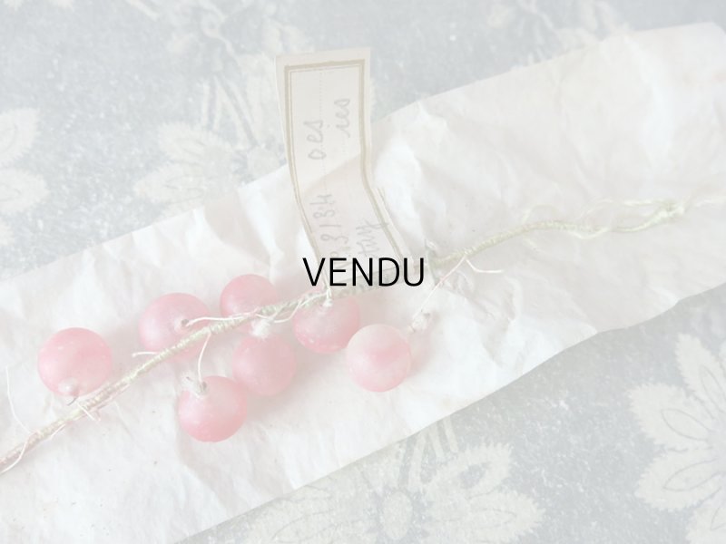 画像5: 1900年代 アンティーク 吹き硝子製 グロゼイユ (スグリの実) のガーランド　