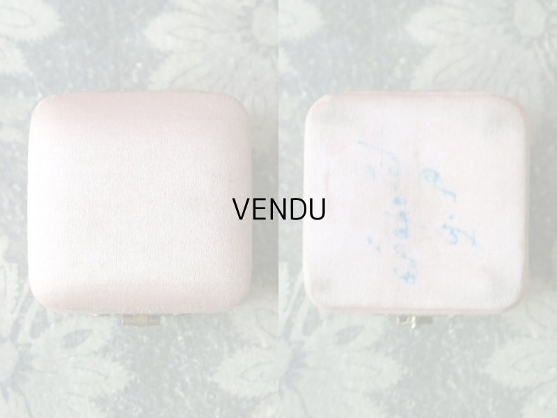 画像3: アンティーク ジュエリーボックス シルクサテン パウダーピンク ゴールドの金具