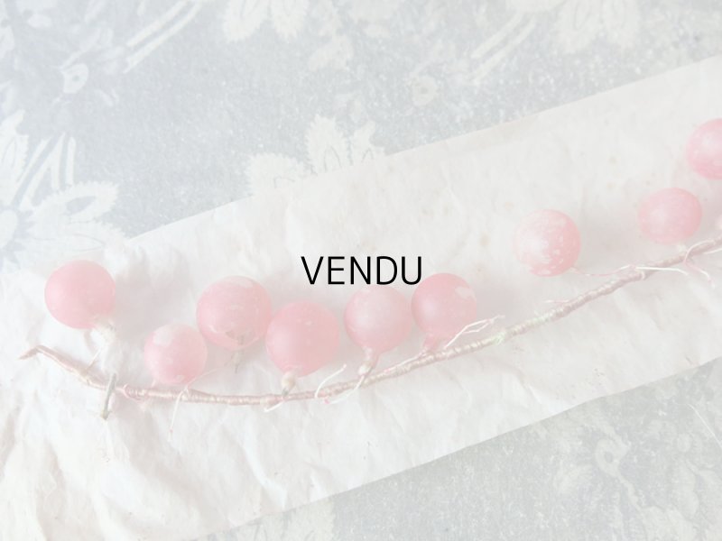 画像3: 1900年代 アンティーク 吹き硝子製 グロゼイユ (スグリの実) のガーランド　