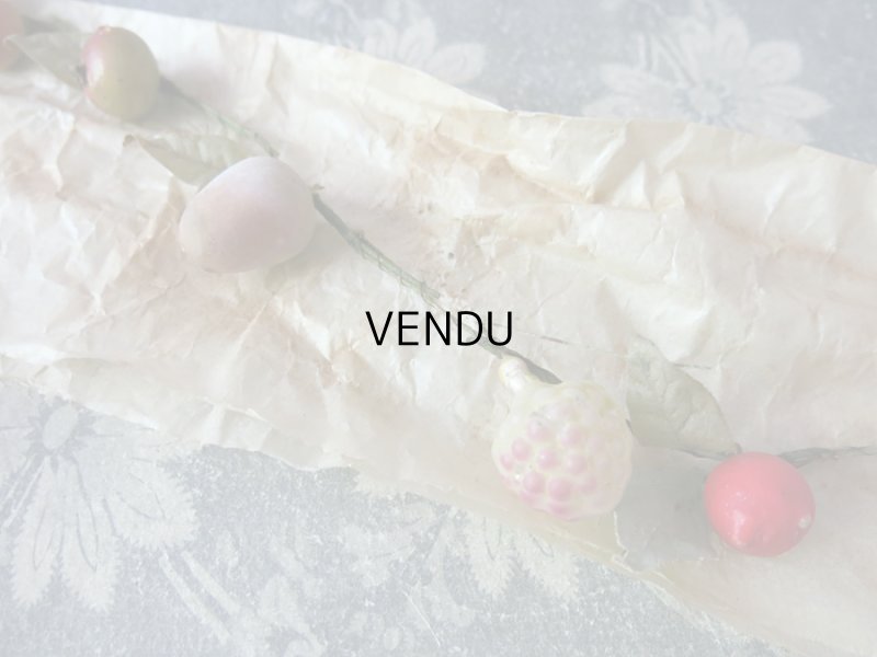 画像4: 1900年代 アンティーク 吹き硝子製 フルーツのガーランド　ブラックベリー＆ラズベリー＆チェリー