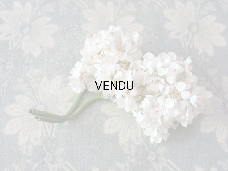 画像3: アンティーク 白い花のコサージュ 布花 