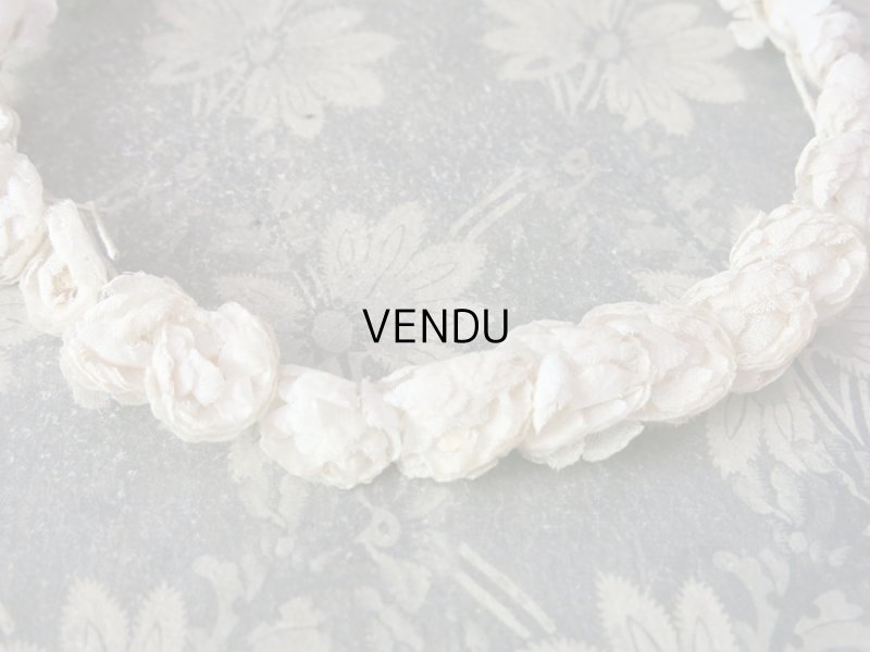 画像4: 1900年代 アンティーク 小さな薔薇のヘッドリース ティアラ