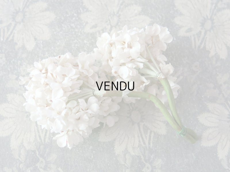 画像4: アンティーク 白い花のコサージュ 布花 