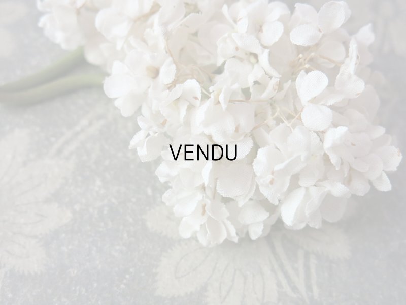 画像5: アンティーク 白い花のコサージュ 布花 