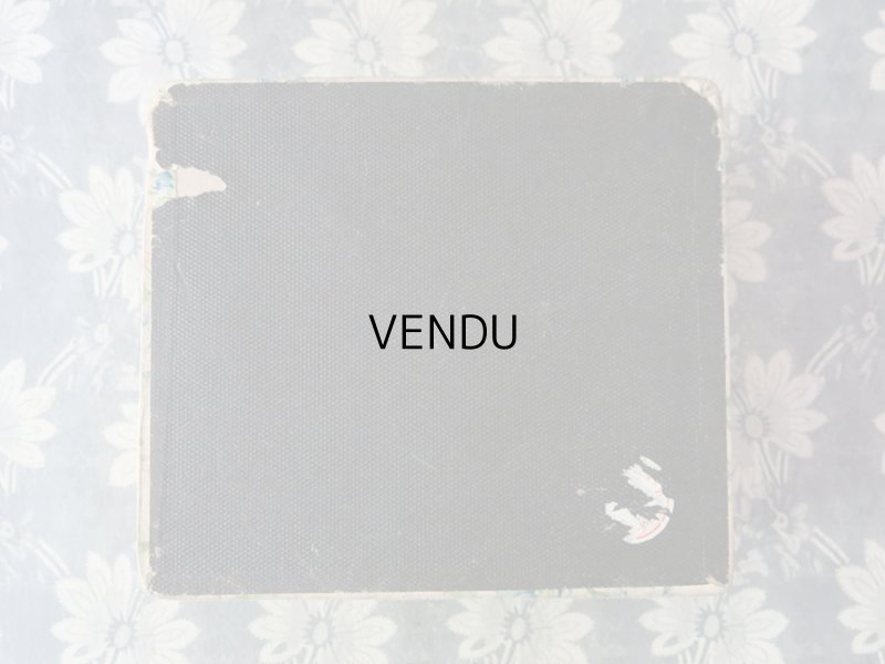 画像9: 1900年代 アンティーク ピンクのリボン & 青い薔薇  カルトナージュボックス