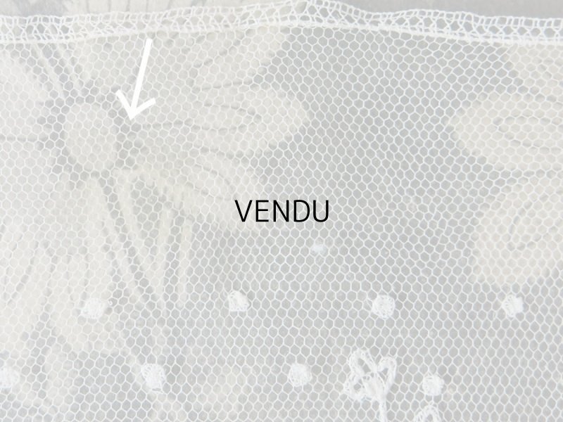 画像8: 19世紀末 アンティーク アプリケーション ブリュッセルレース ポワン・ド・ガーズ＆ボビンレース 【ポワン・ド・ガーズ】 130cm