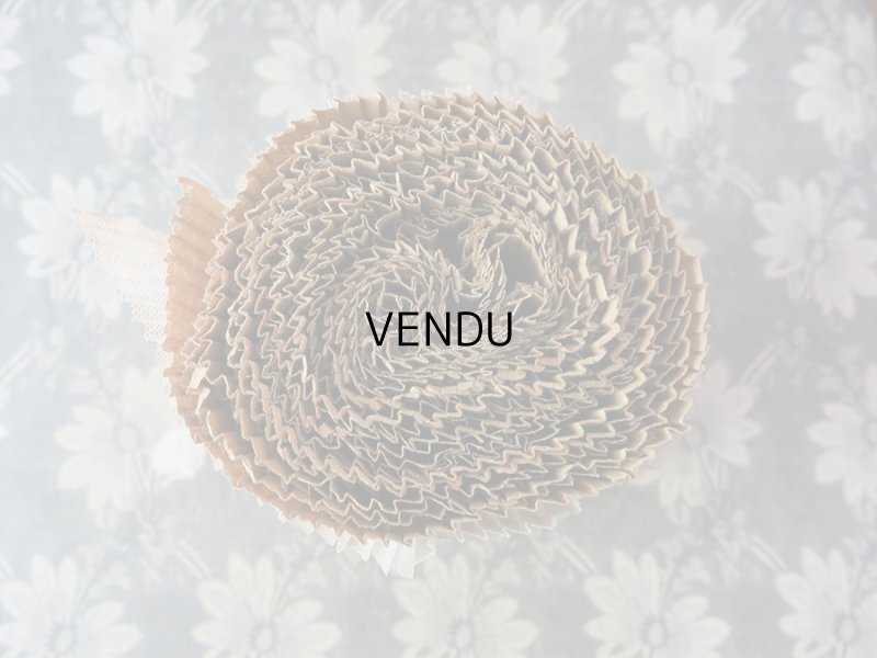 画像8: 1900年代 アンティーク プリーツ加工 チュールレース ドット柄 