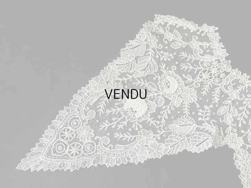 画像8: 19世紀末 アンティーク ニードルレース ポワンドローズの付け襟 袖口 ポワンドガーズ 【ポワン・ド・ガーズ】 【ポワン・ド・ローズ】