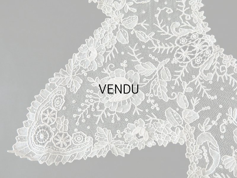 画像4: 19世紀末 アンティーク ニードルレース ポワンドローズの付け襟 袖口 ポワンドガーズ 【ポワン・ド・ガーズ】 【ポワン・ド・ローズ】