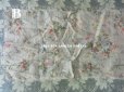画像7: 1900年代 アンティーク 薔薇の花かごのコットン製ファブリック 82×20〜23cm