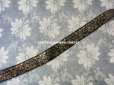 画像4: 未使用 19世紀 アンティーク シルク製 ジャガード織リボン 黒 96cm (4)