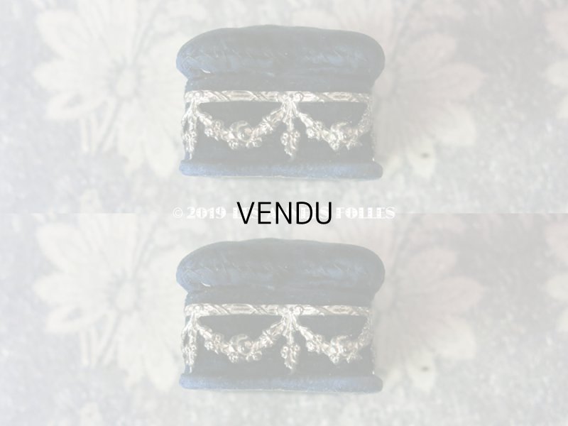 画像6: 1900年代 アンティーク ピンクッション付 ニードルケース 薔薇のガーランド 小さな裁縫箱 - AU PRINTEMPS -