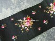 画像3: 19世紀 アンティーク シルク & コットン製 リボン 花模様の刺繍入り 53cm (3)