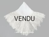 アンティーク アランソンレースの結婚式のハンカチ  【ポワン・ダランソン（アランソン）】　【POINT D'ALENCON】