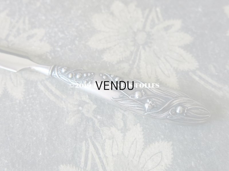 画像11: アンティーク レタリングセット 鈴蘭 ペン軸 & レターオープナー & ペンシルケース - AU BON MARCHE -