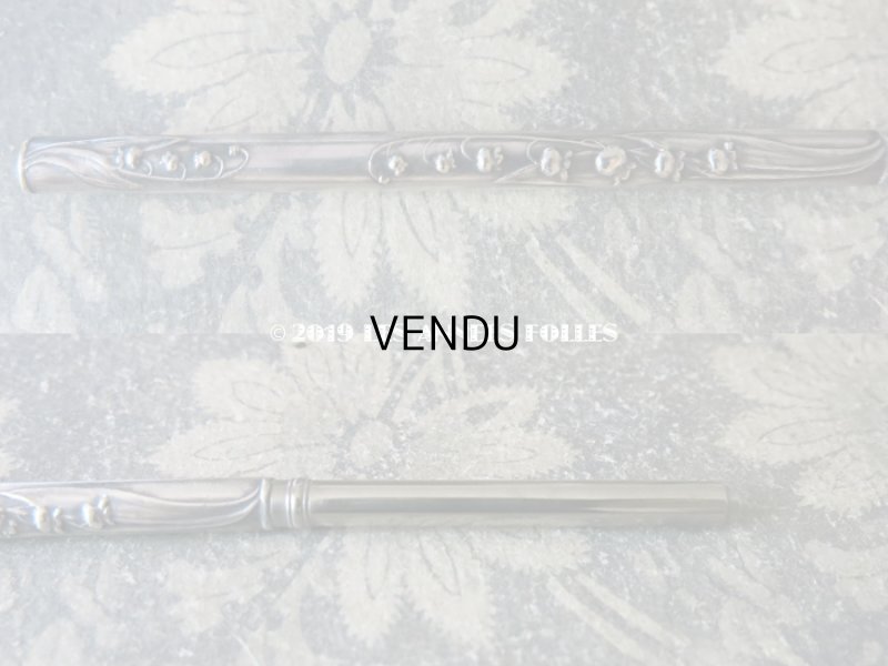 画像5: アンティーク レタリングセット 鈴蘭 ペン軸 & レターオープナー & ペンシルケース - AU BON MARCHE -