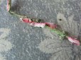 画像5: 19世紀末 アンティーク シルク製  ロココトリム ピンクの薔薇 ロココリボン オールドローズ  (5)