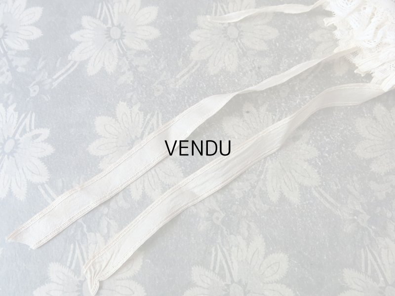 画像10: アンティーク ドール用 アランソンレースのボネ 【ポワン・ダランソン(アランソン)】 【POINT D'ALENCON】