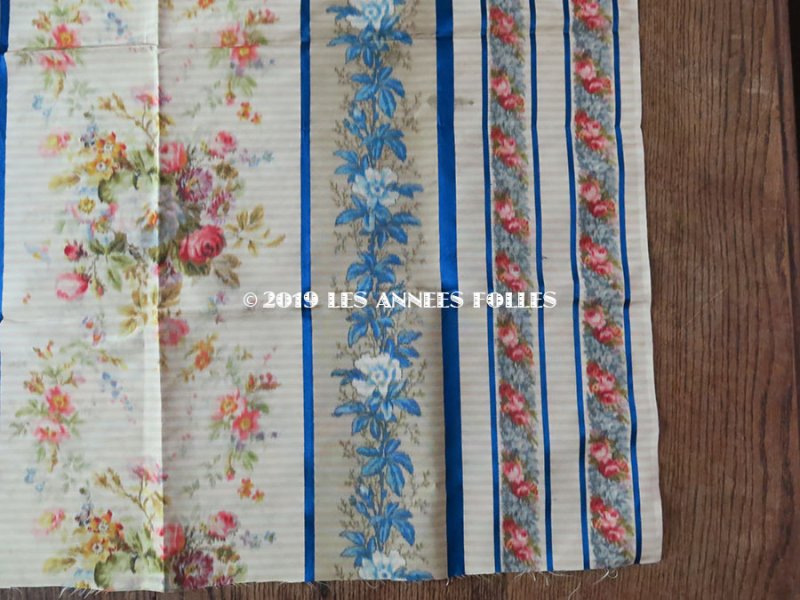 画像13: *蚤の市*19世紀末 アンティーク  シルク製 ファブリック ほぐし織 69×74cm