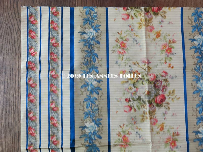 画像10: *蚤の市*19世紀末 アンティーク  シルク製 ファブリック ほぐし織 69×74cm