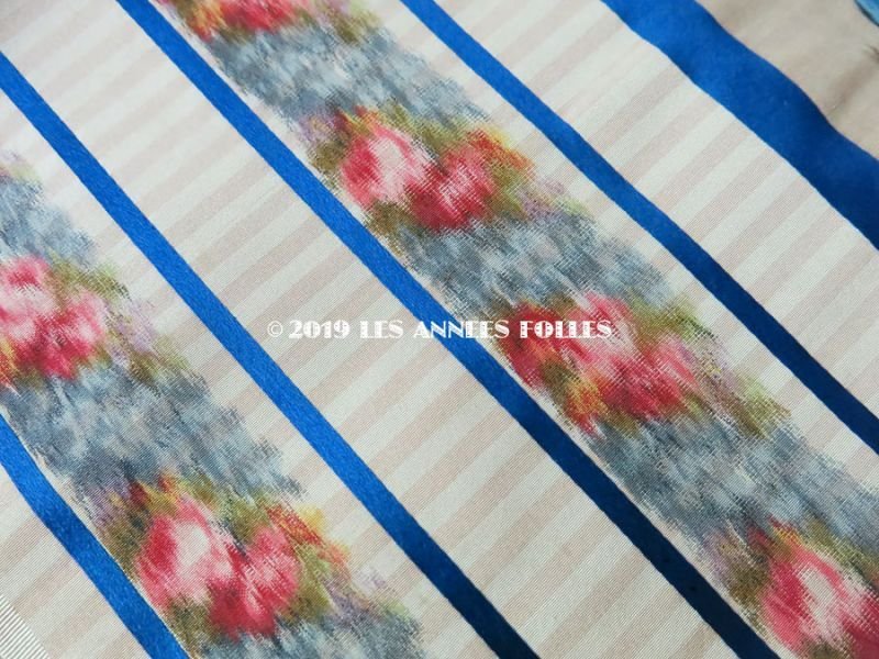 画像7: *蚤の市*19世紀末 アンティーク  シルク製 ファブリック ほぐし織 69×74cm