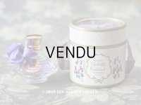 アンティーク 菫の小さなパフュームボックス＆ボトル ESSENCE VIOLETTE DE TOULOUSE - BERDOUES FRANCE -