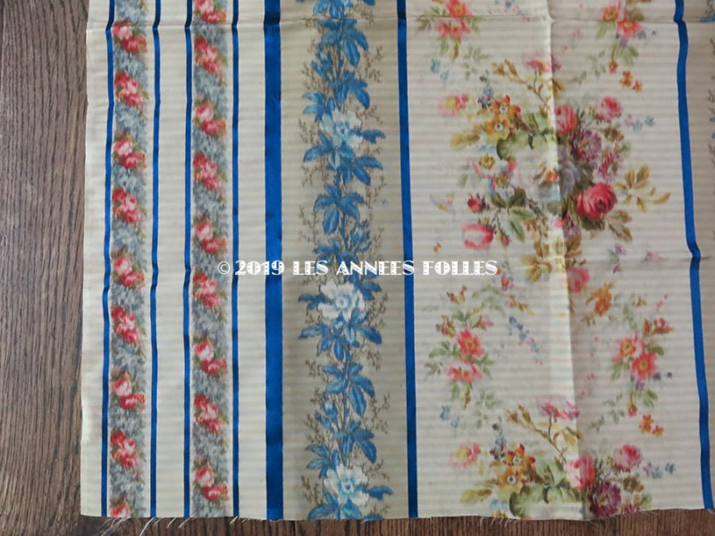 画像12: *蚤の市*19世紀末 アンティーク  シルク製 ファブリック ほぐし織 69×74cm