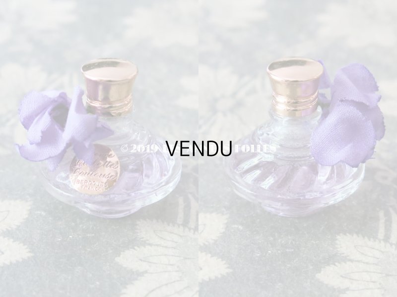 画像2: アンティーク 菫の小さなパフュームボックス＆ボトル ESSENCE VIOLETTE DE TOULOUSE - BERDOUES FRANCE -