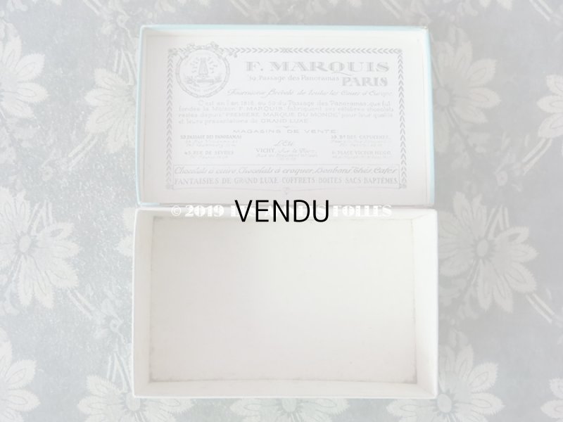 画像7: 19世紀 アンティーク 『ショコラ・フランソワ・ マルキ』　ラングドシャのお菓子箱  LES LANGUES DOREES DE F.MARQUIS - CHOCOLAT FRANCOIS MARQUIS PARIS -
