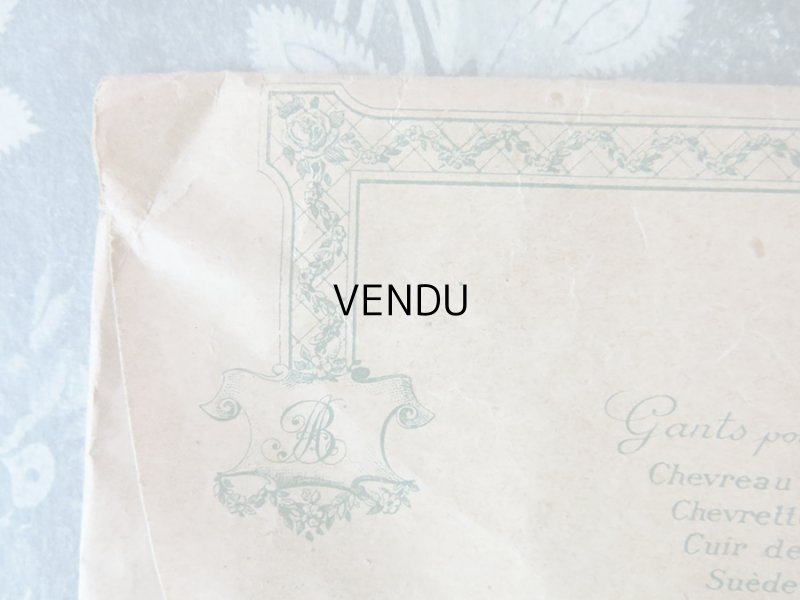 画像9: アンティーク ボンマルシェ グローブの紙袋 薔薇のガーランド LE GANT BOUCICAUT - AU BON MARCHE PARIS -