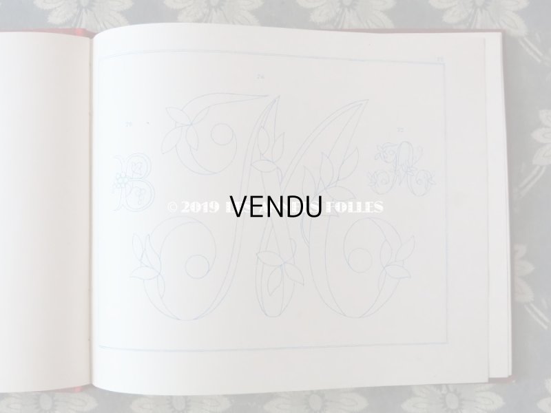 画像8: アンティーク アルファベットの刺繍図案帳 N 218 MANUEL DE DESSINS & CHIFFRES POUR BRODERIES - N.ALEXANDRE&CIE. MAURICE LAJEUNESSE SUCCR .-