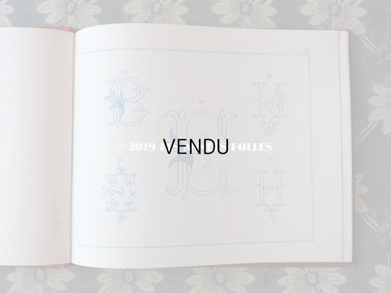 画像7: アンティーク アルファベットの刺繍図案帳 N 218 MANUEL DE DESSINS & CHIFFRES POUR BRODERIES - N.ALEXANDRE&CIE. MAURICE LAJEUNESSE SUCCR .-