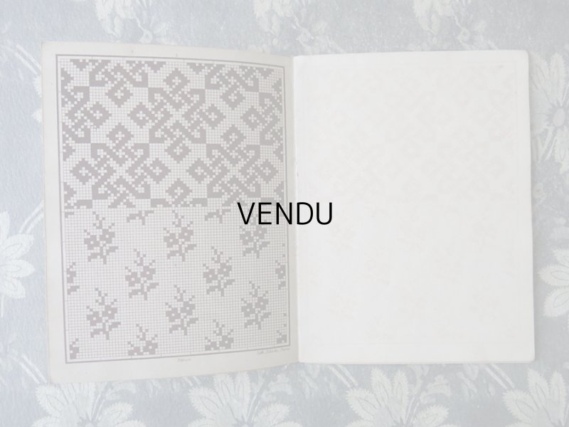 画像5: アンティーク 図案帳 クロシェ＆タペストリー＆フィレレース RECUEIL DE DESSINS POUR CROCHET,TAPISSERIE,FILET N4 - EUG.HAGNAUER ET SIMART -