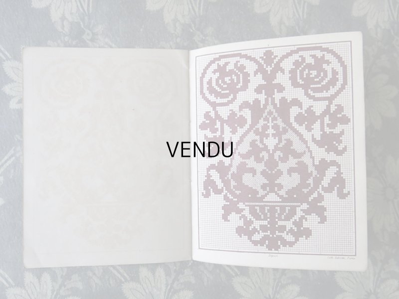 画像9: アンティーク 図案帳 クロシェ＆タペストリー＆フィレレース RECUEIL DE DESSINS POUR CROCHET,TAPISSERIE,FILET N4 - EUG.HAGNAUER ET SIMART -