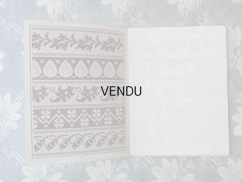 画像4: アンティーク 図案帳 クロシェ＆タペストリー＆フィレレース RECUEIL DE DESSINS POUR CROCHET,TAPISSERIE,FILET N4 - EUG.HAGNAUER ET SIMART -