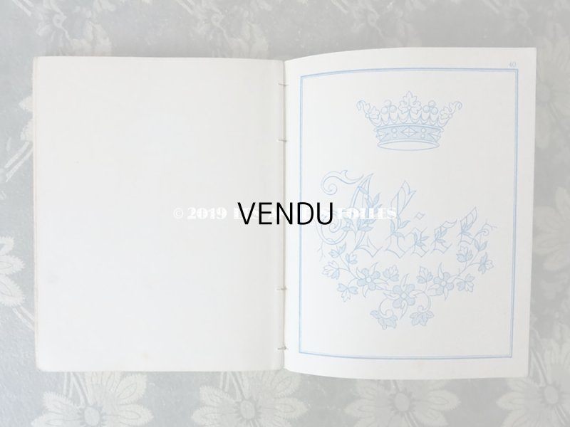 画像12: 19世紀末 アンティーク モノグラム刺繍の図案帳 MANUELE DE BRODERIES N 179 - N.ALEXANDRE&CIE -