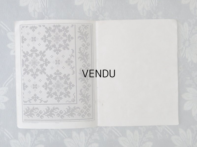 画像5: アンティーク 図案帳 クロシェ＆タペストリー＆フィレレース RECUEIL DE DESSINS POUR CROCHET,TAPISSERIE,FILET N3 - EUG.HAGNAUER ET SIMART -