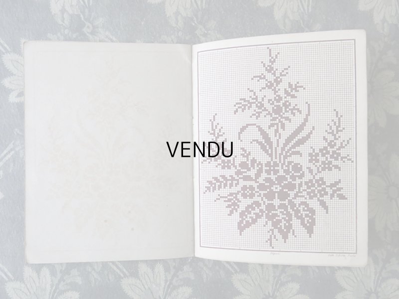 画像8: アンティーク 図案帳 クロシェ＆タペストリー＆フィレレース RECUEIL DE DESSINS POUR CROCHET,TAPISSERIE,FILET N4 - EUG.HAGNAUER ET SIMART -