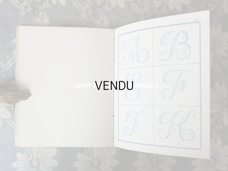 画像8: 19世紀末 アンティーク モノグラム刺繍の図案帳 MANUELE DE BRODERIES N 179 - N.ALEXANDRE&CIE -