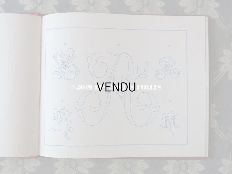 画像6: アンティーク アルファベットの刺繍図案帳 N 218 MANUEL DE DESSINS & CHIFFRES POUR BRODERIES - N.ALEXANDRE&CIE. MAURICE LAJEUNESSE SUCCR .-