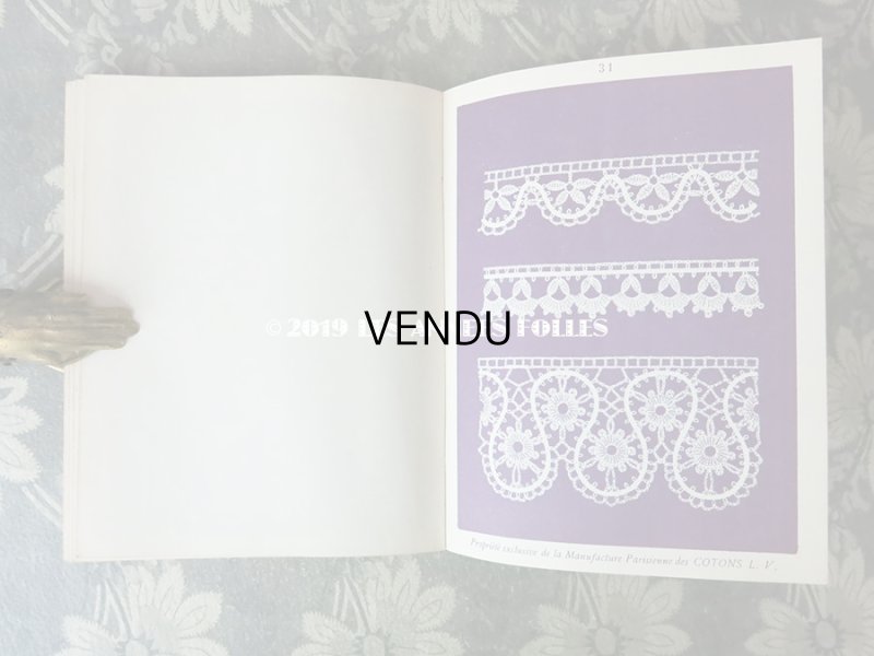 画像8: アンティーク  クロシェレース & タティングレースの図案帳 CROCHET ET FRIVOLITE SerieA - COTONS L.V. -