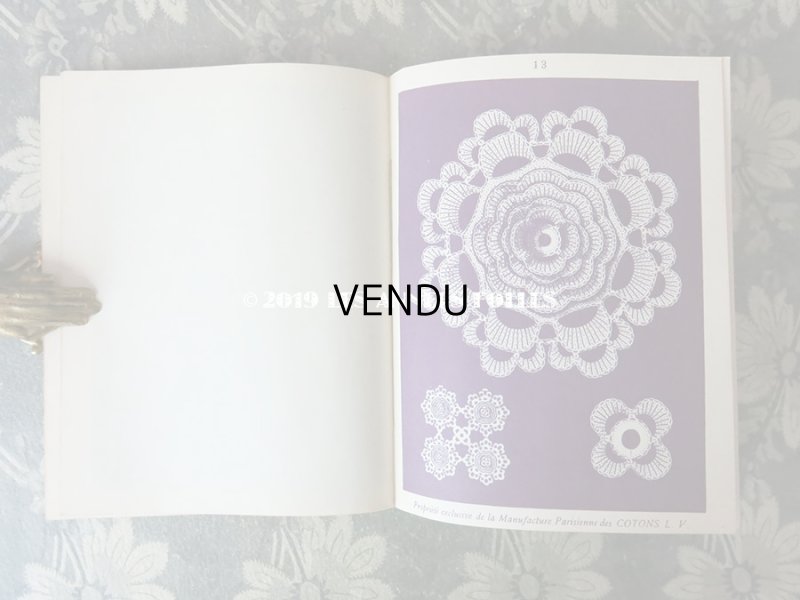 画像7: アンティーク  クロシェレース & タティングレースの図案帳 CROCHET ET FRIVOLITE SerieA - COTONS L.V. -
