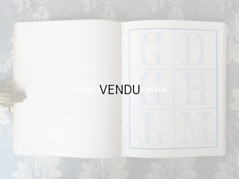 画像7: 19世紀末 アンティーク モノグラム刺繍の図案帳 MANUELE DE BRODERIES N 179 - N.ALEXANDRE&CIE -