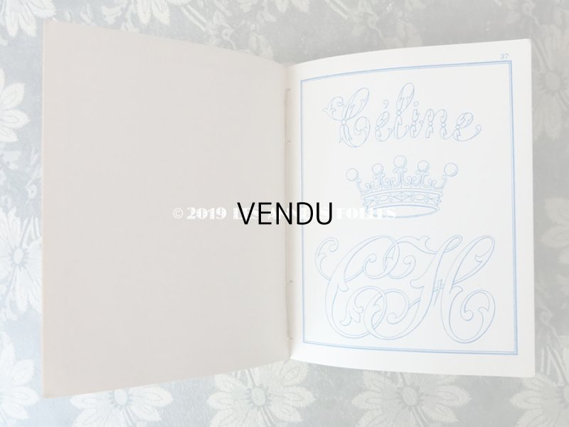 画像11: 19世紀末 アンティーク モノグラム刺繍の図案帳 MANUELE DE BRODERIES N 179 - N.ALEXANDRE&CIE -