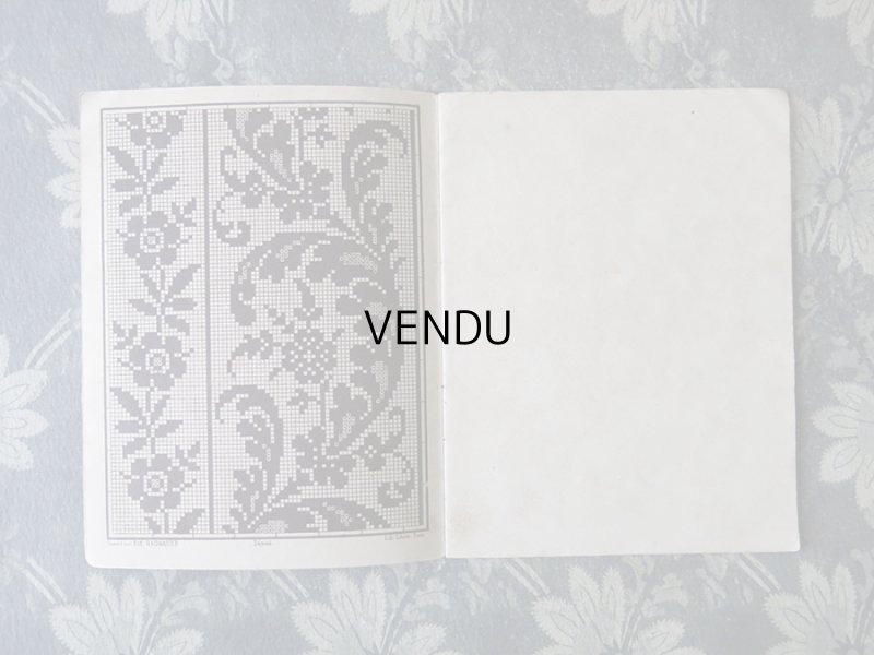 画像4: アンティーク 図案帳 クロシェ＆タペストリー＆フィレレース RECUEIL DE DESSINS POUR CROCHET,TAPISSERIE,FILET N3 - EUG.HAGNAUER ET SIMART -