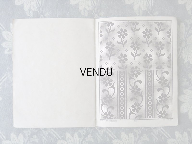 画像9: アンティーク 図案帳 クロシェ＆タペストリー＆フィレレース RECUEIL DE DESSINS POUR CROCHET,TAPISSERIE,FILET N3 - EUG.HAGNAUER ET SIMART -