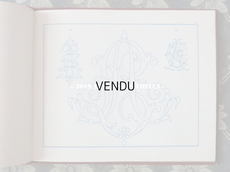 画像9: アンティーク アルファベットの刺繍図案帳 N 218 MANUEL DE DESSINS & CHIFFRES POUR BRODERIES - N.ALEXANDRE&CIE. MAURICE LAJEUNESSE SUCCR .-